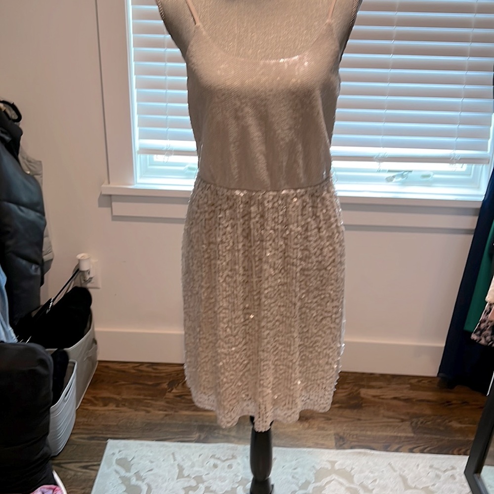 Express women’s sequin dress with adjustable straps